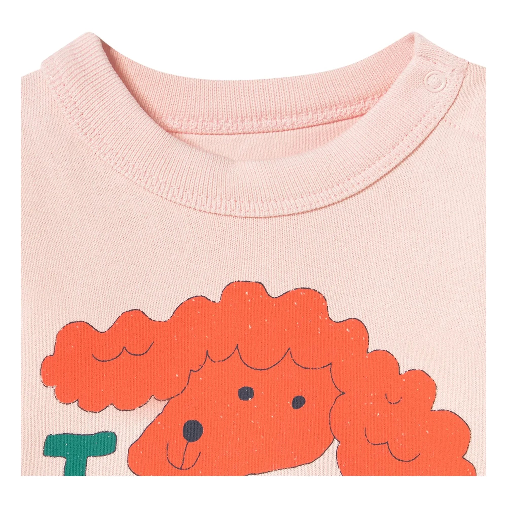 Tinycottons - Sweat Dog Tiny 26 Organic Cotton Baby | Pale Pink