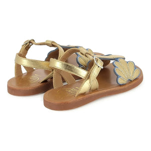 Pom d'Api - Plagette Bloom sandaletler | Altın