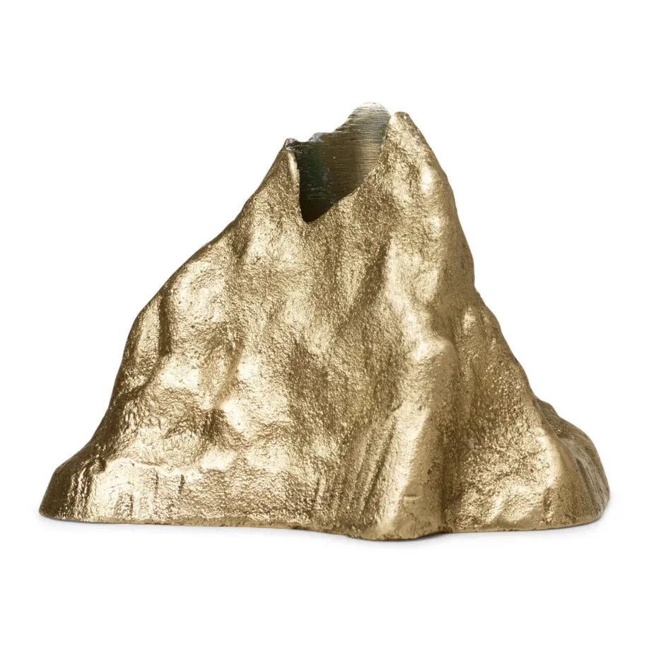Ferm Living - Stone Brass Candle Holder | Brass