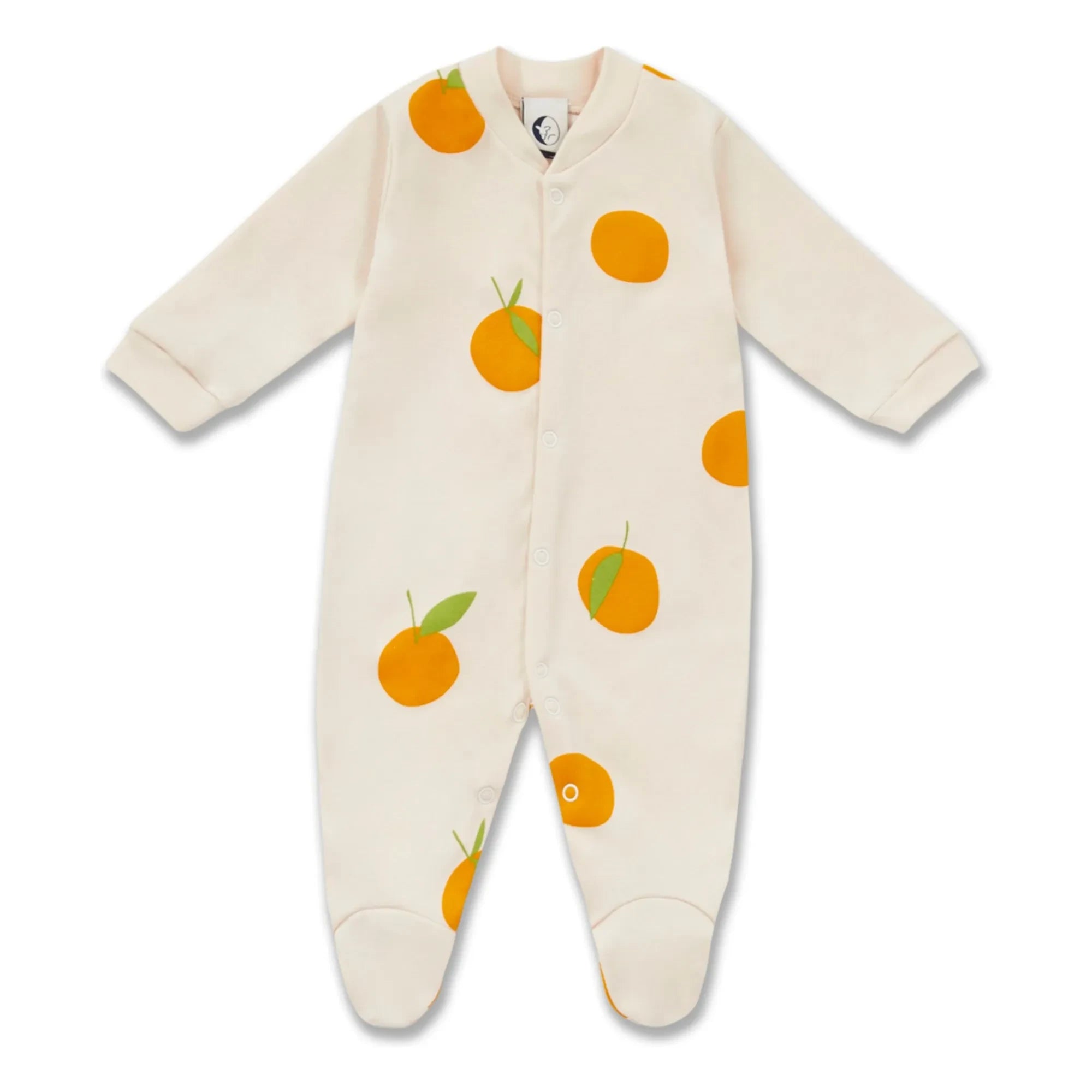 Sleepy Doe - Footed Pajama Clementines Organic Cotton | Off-white