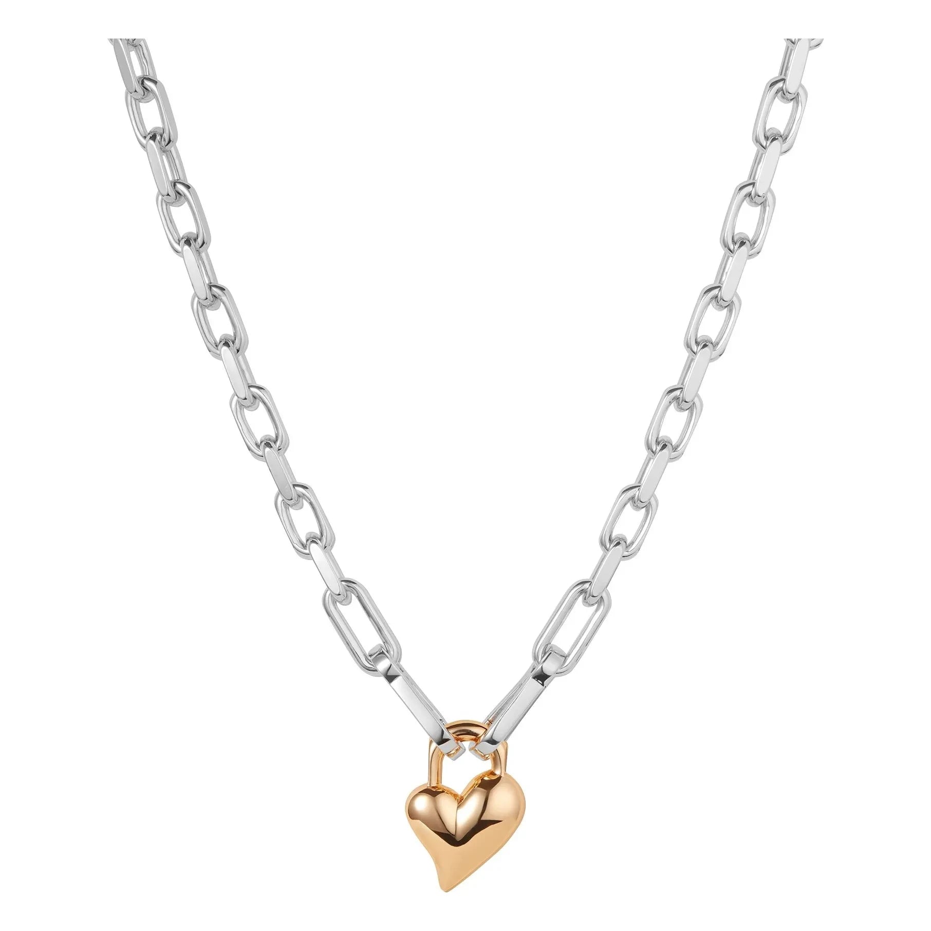 Jenny Bird - Locked Heart necklace | Gold/Silver