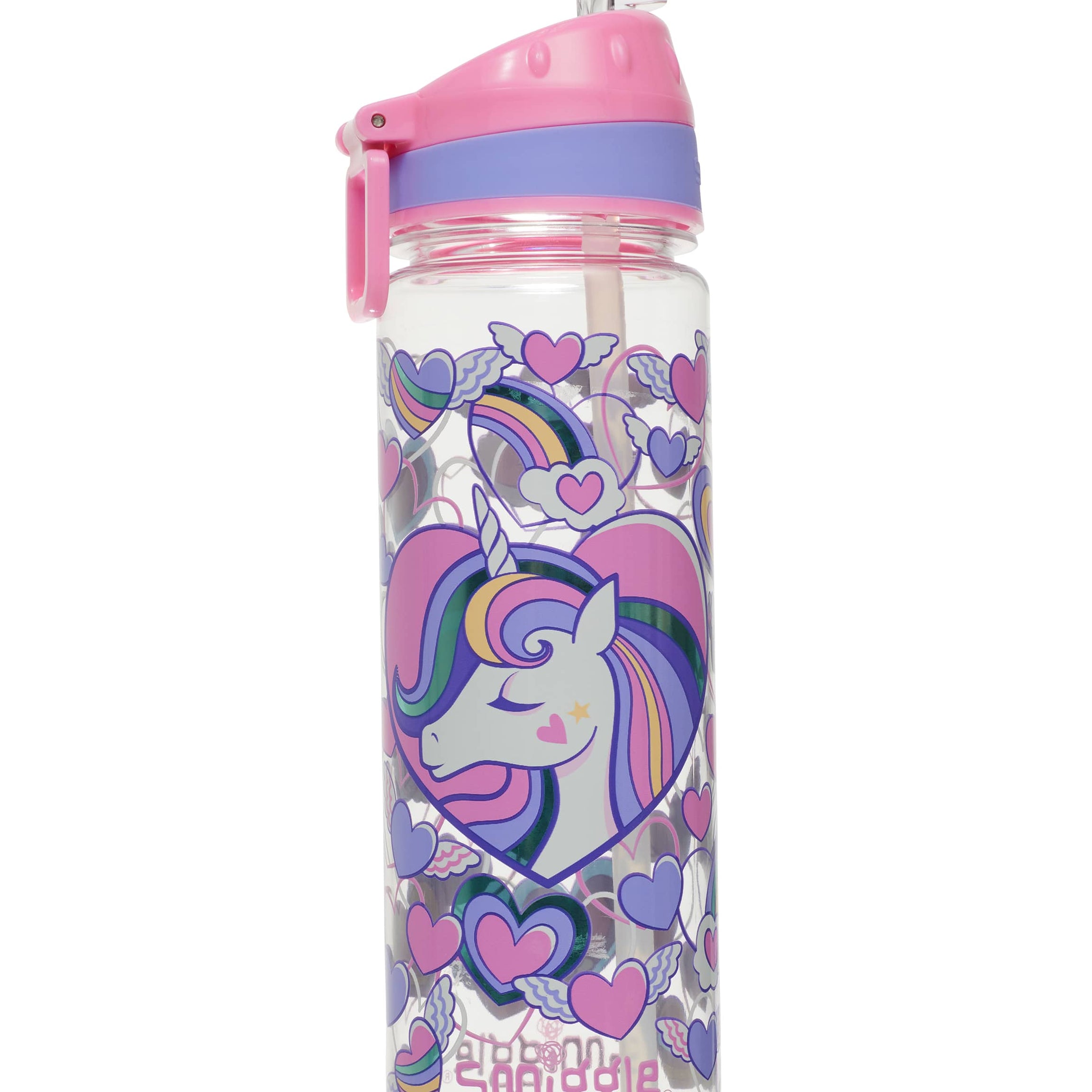 Smiggle - Fly High BPAsız 650ML Pipetli Suluk-Dinossi