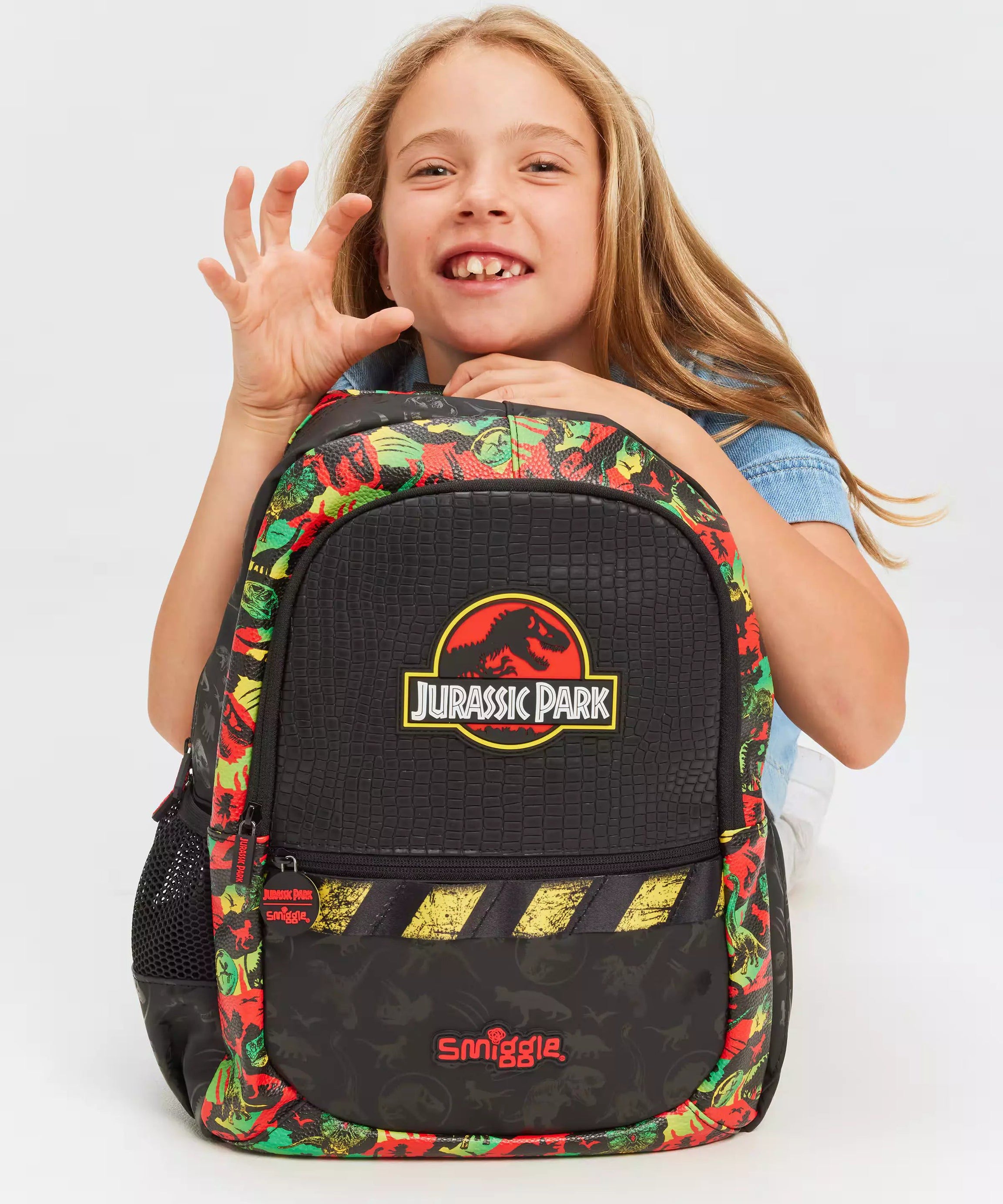 Smiggle - Jurassic Park Klasik Sırt Çantası-Dinossi