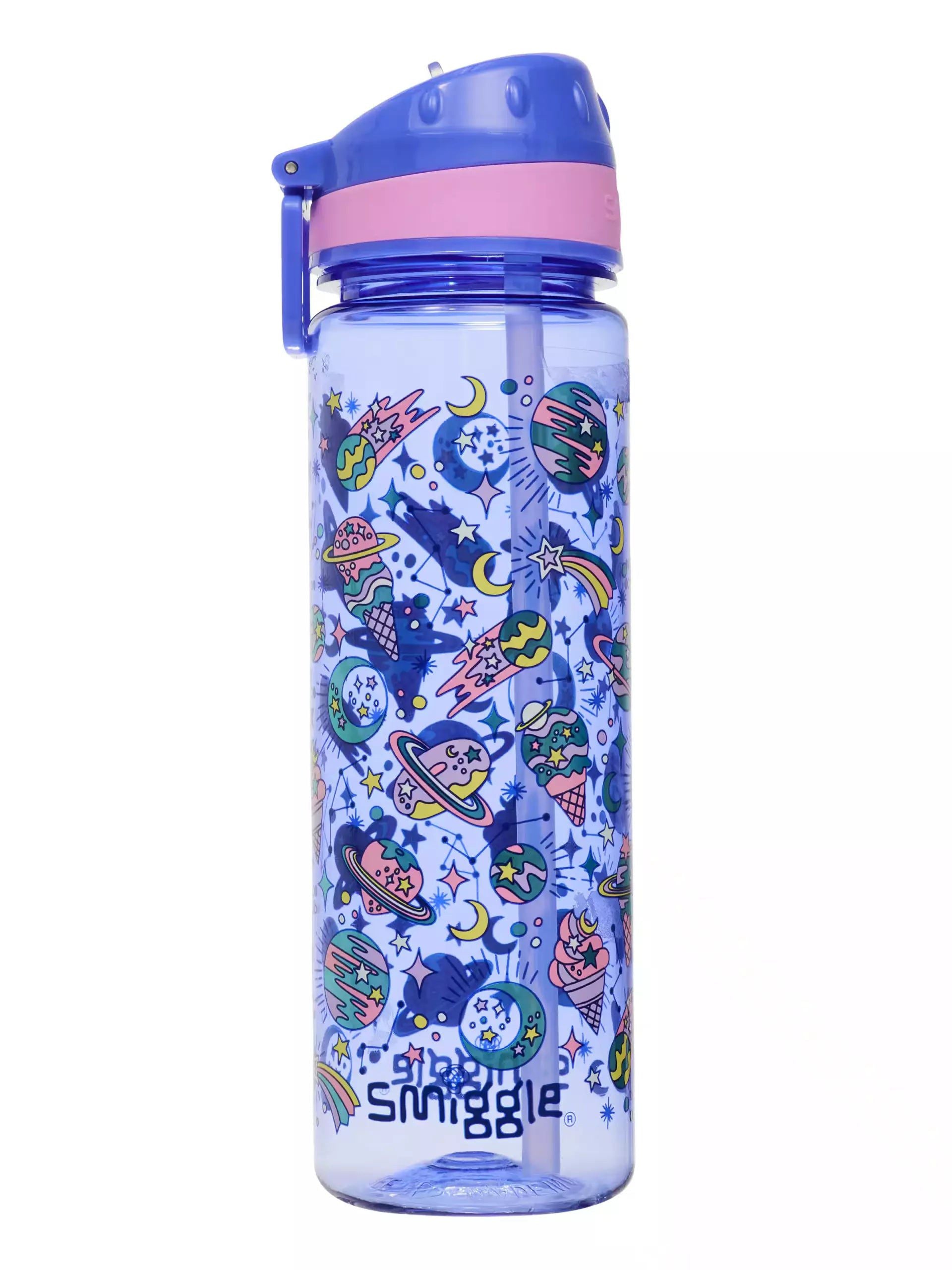 Smiggle - Epic BPAsız 650 ML Pipetli Suluk-Dinossi