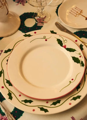 Anna + Nina - Holly Plate | White
