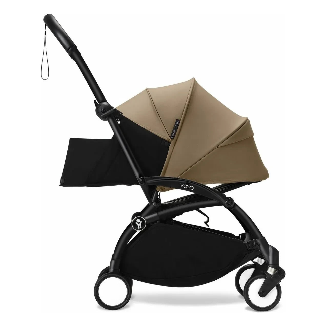 Stokke® - YOYO³ complete stroller 0+ and 6+ Black frame | Toffee