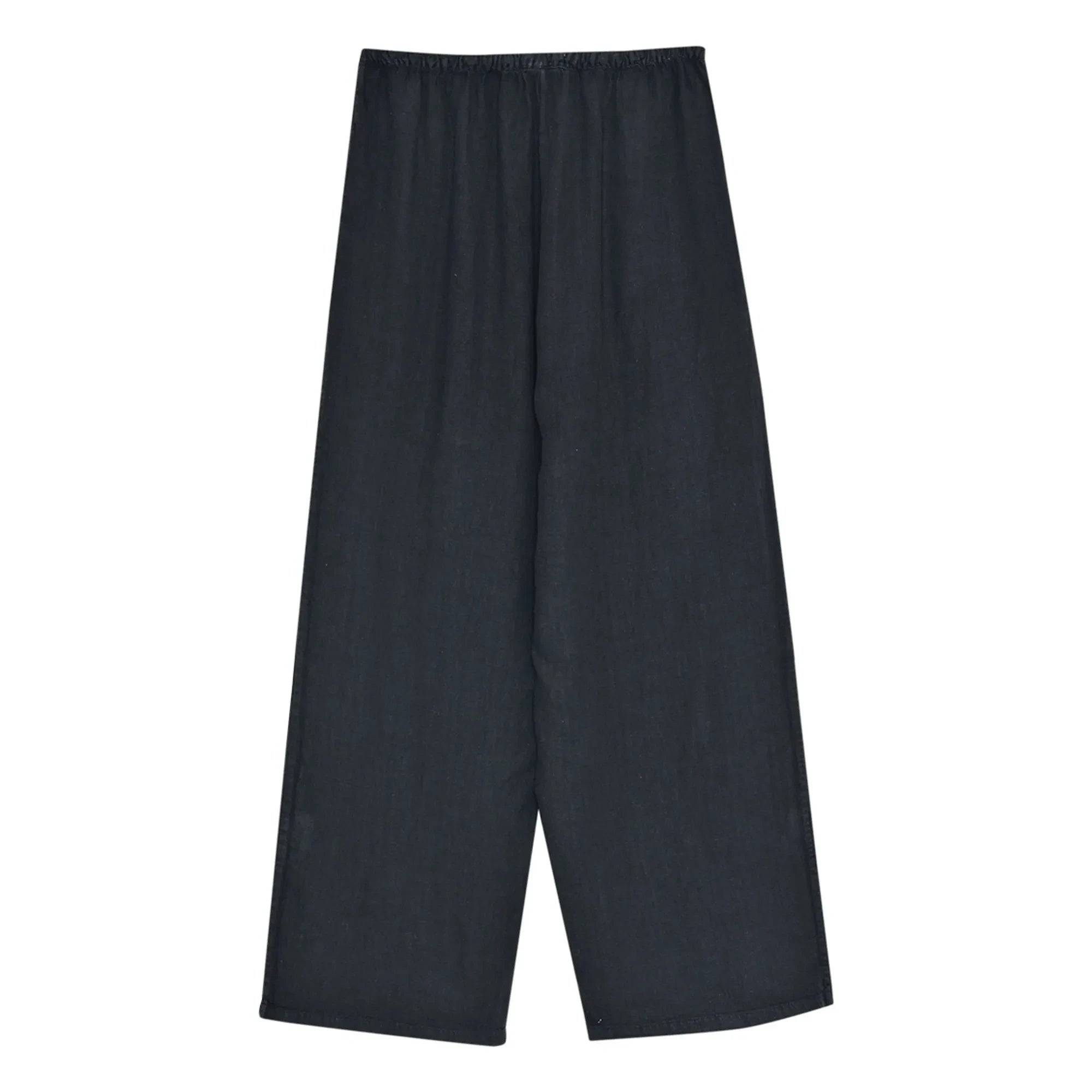 the new society - Melissa Linen Pants | Black