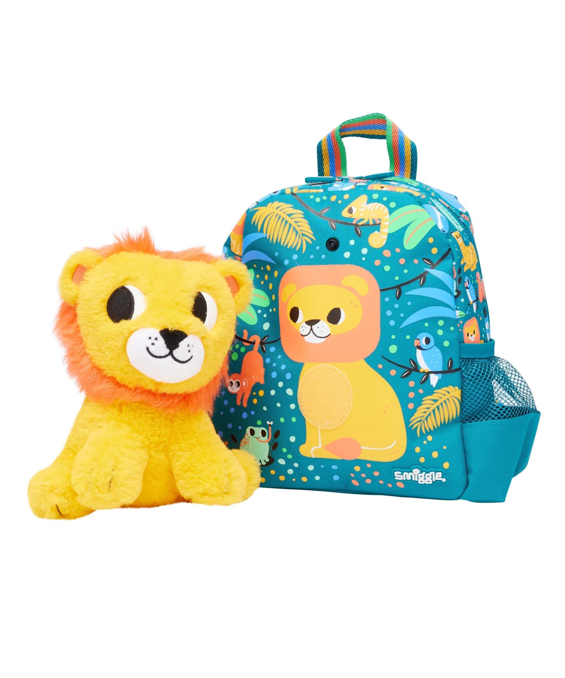 Smiggle - Big Dreams Anaokulu Çıkarılabilir Peluşlu Sırt Çantası-Dinossi