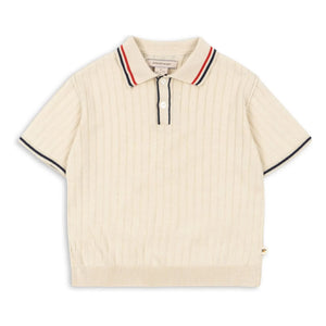 Konges Sløjd - Polo Mio Organic Cotton Knit | Ecru