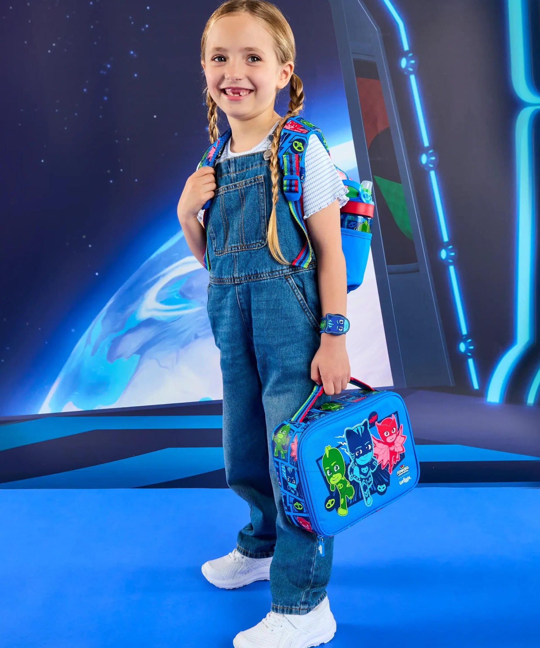 Smiggle - PJ Mask Kare Beslenme Çantası-Dinossi