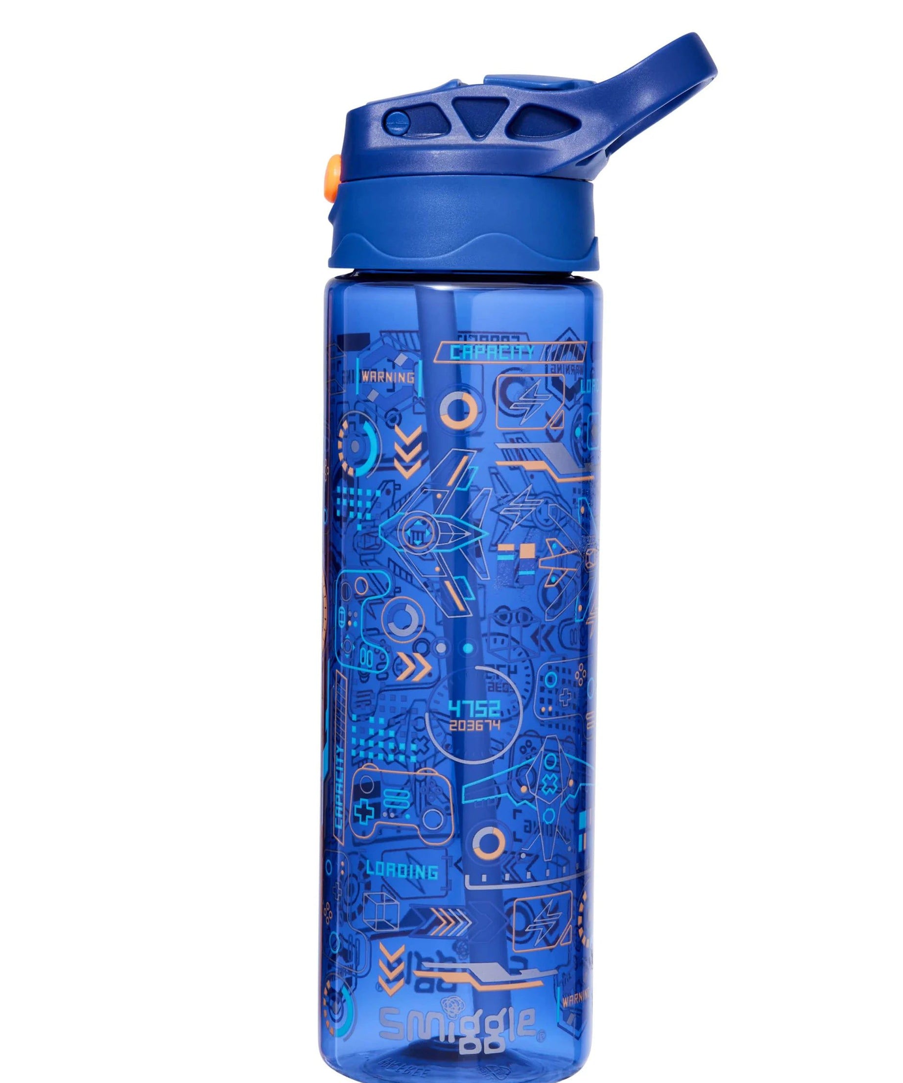 Smiggle - Beta BPAsız 650ML Pipetli Suluk-Dinossi