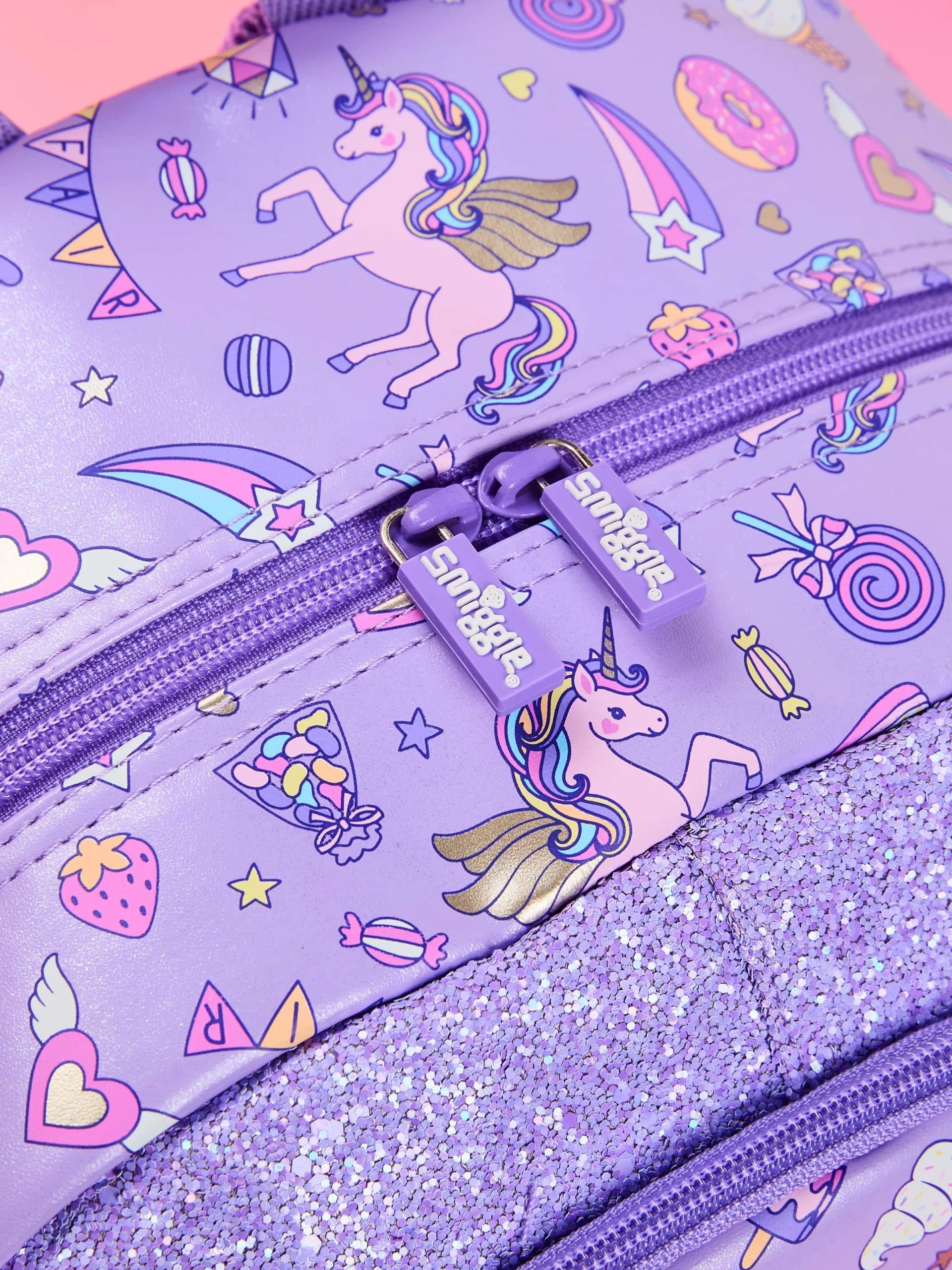 Smiggle - Fun Fair Klasik Okul Sırt Çantası-Dinossi