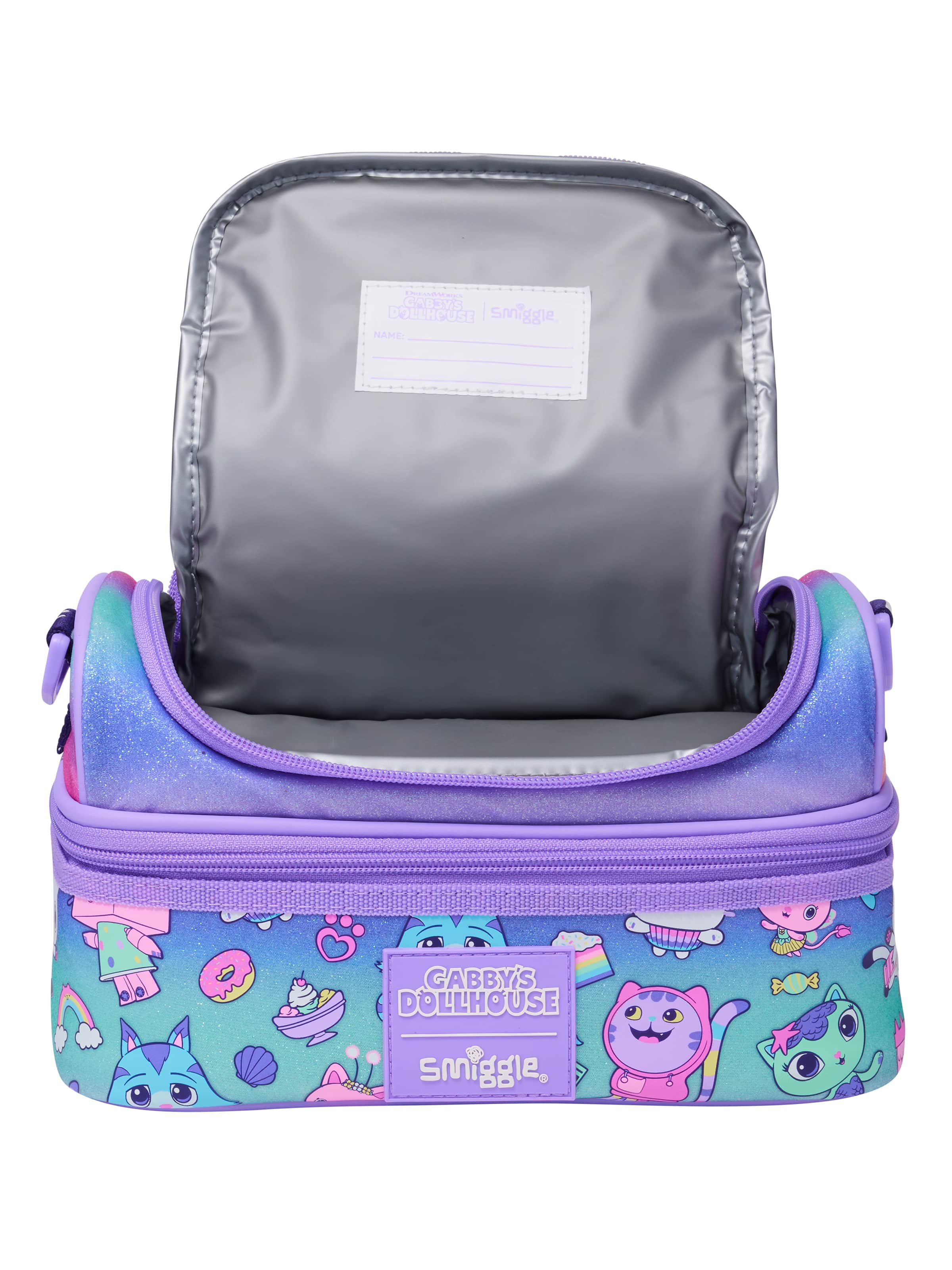Smiggle - Gabbys Dollhouse Çift Katlı Beslenme Çantası-Dinossi