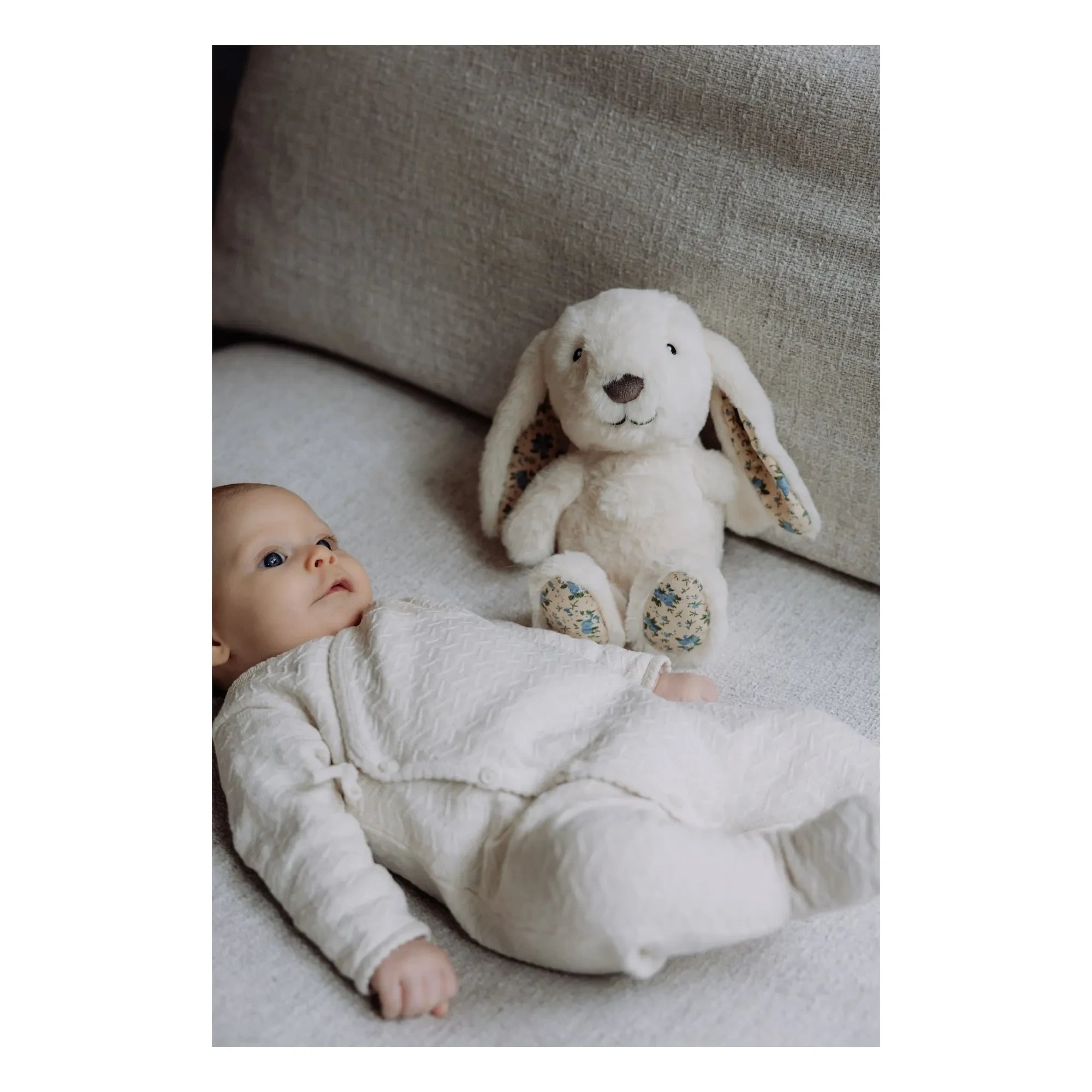 Flow - Milo Beyaz Gürültü Peluş - Flow x Liberty | Beyaz