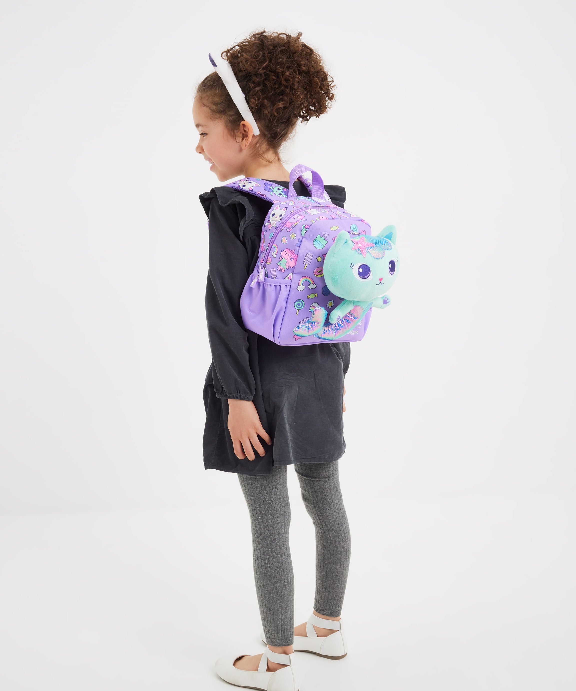 Smiggle - Gabbys Dollhouse Kreş Çıkarabilir Oyuncaklı Sırt Çantası-Dinossi