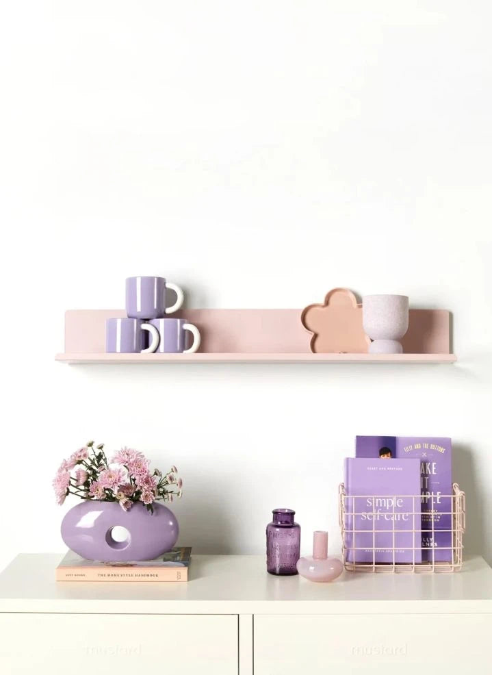 Mustard Made - Ledge Metal Wall Shelf | Blush