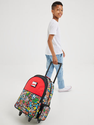 Smiggle - Marvel Rolling Light-Up Suitcase