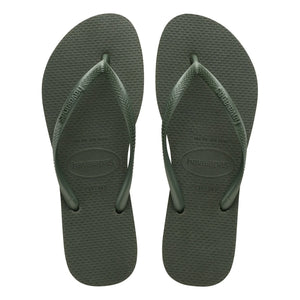 Havaianas - Thin Toe Post Flip Flops | Olive Green