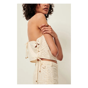 Sessùn - Cotton Tank Top Haydee | Ecru