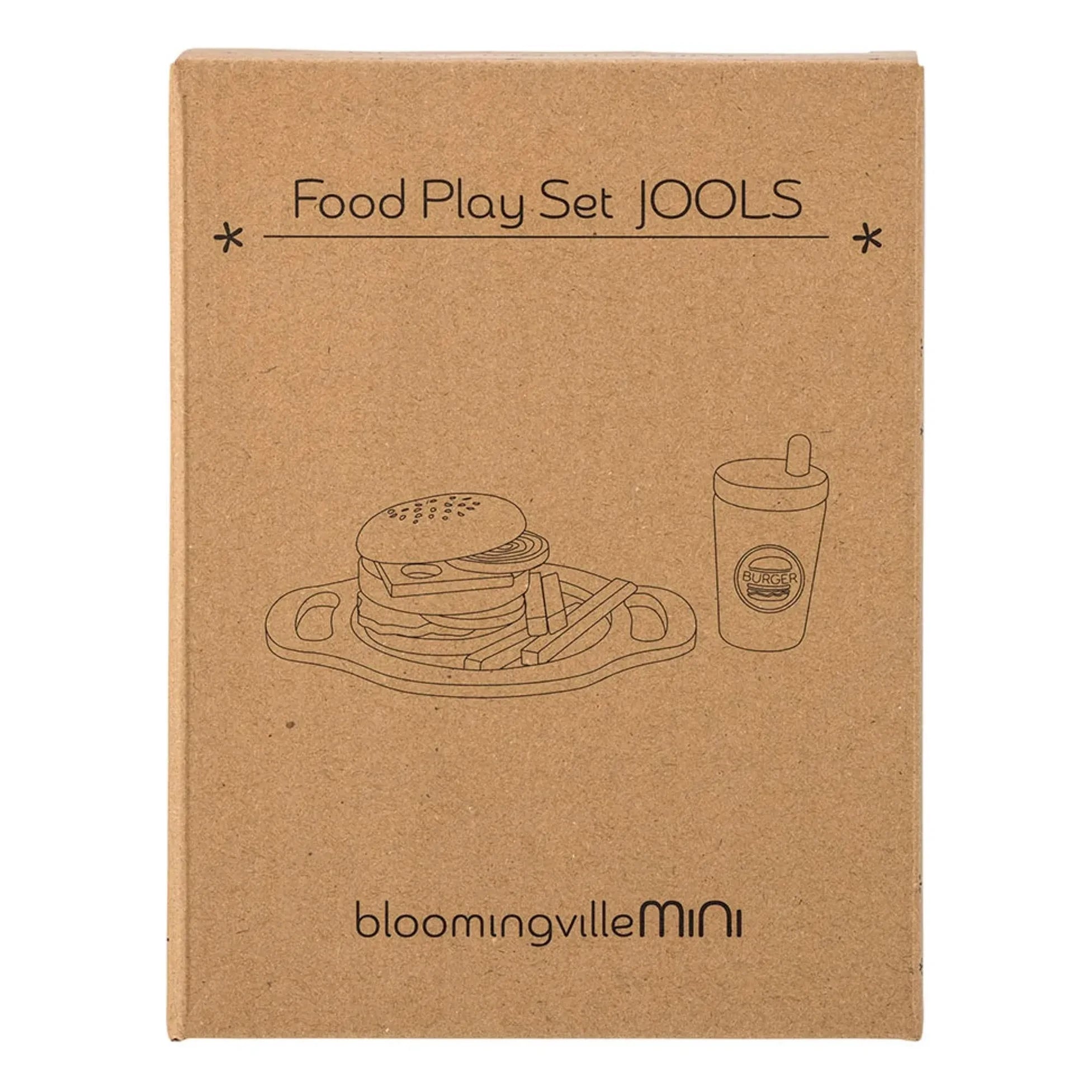 Bloomingville Mini - Jools burger seti | Kırmızı