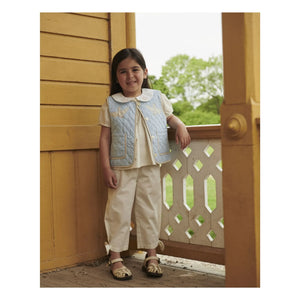 Copenhagen Colors - Sleeveless Quilted Organic Cotton Jacket | Light Blue