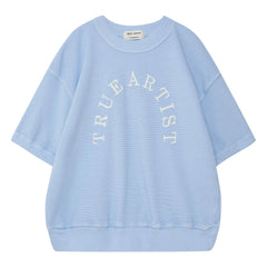 True Artist - Kısa kollu sweatshirt N°12 Organik pamuk | Açık mavi