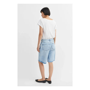 Skall Studio - Wilson Denim Organic Cotton Bermuda Shorts | Light Blue