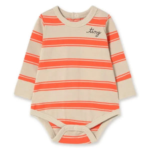 Tinycottons - Organic Cotton Striped Bodysuit | Red