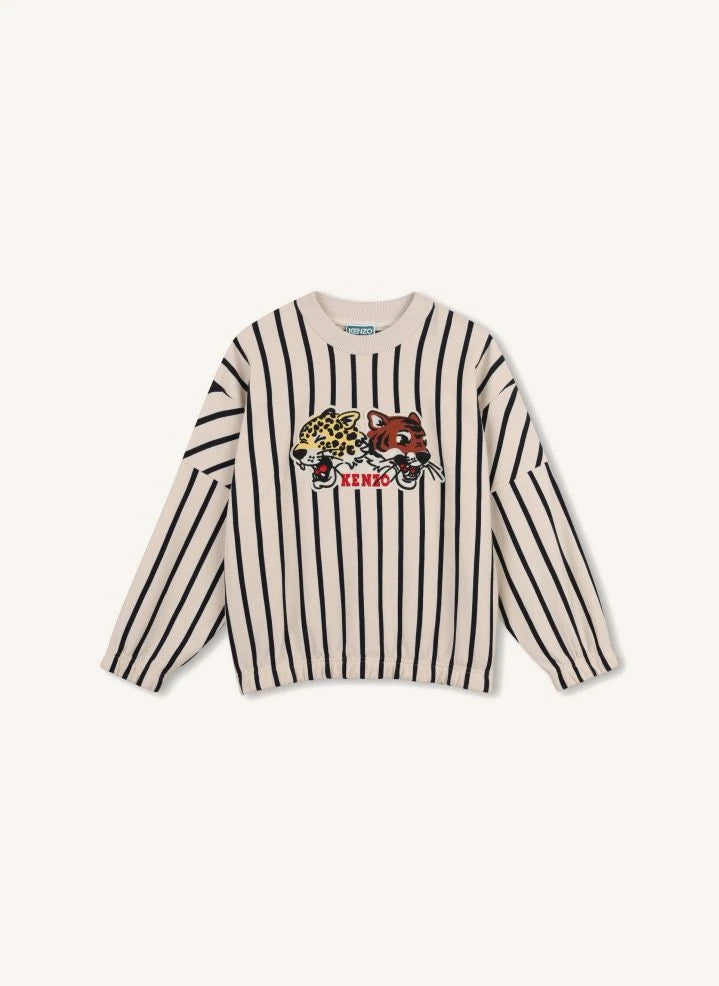 Kenzo - Kenzo Tigres Çizgili Kazak | Beyaz