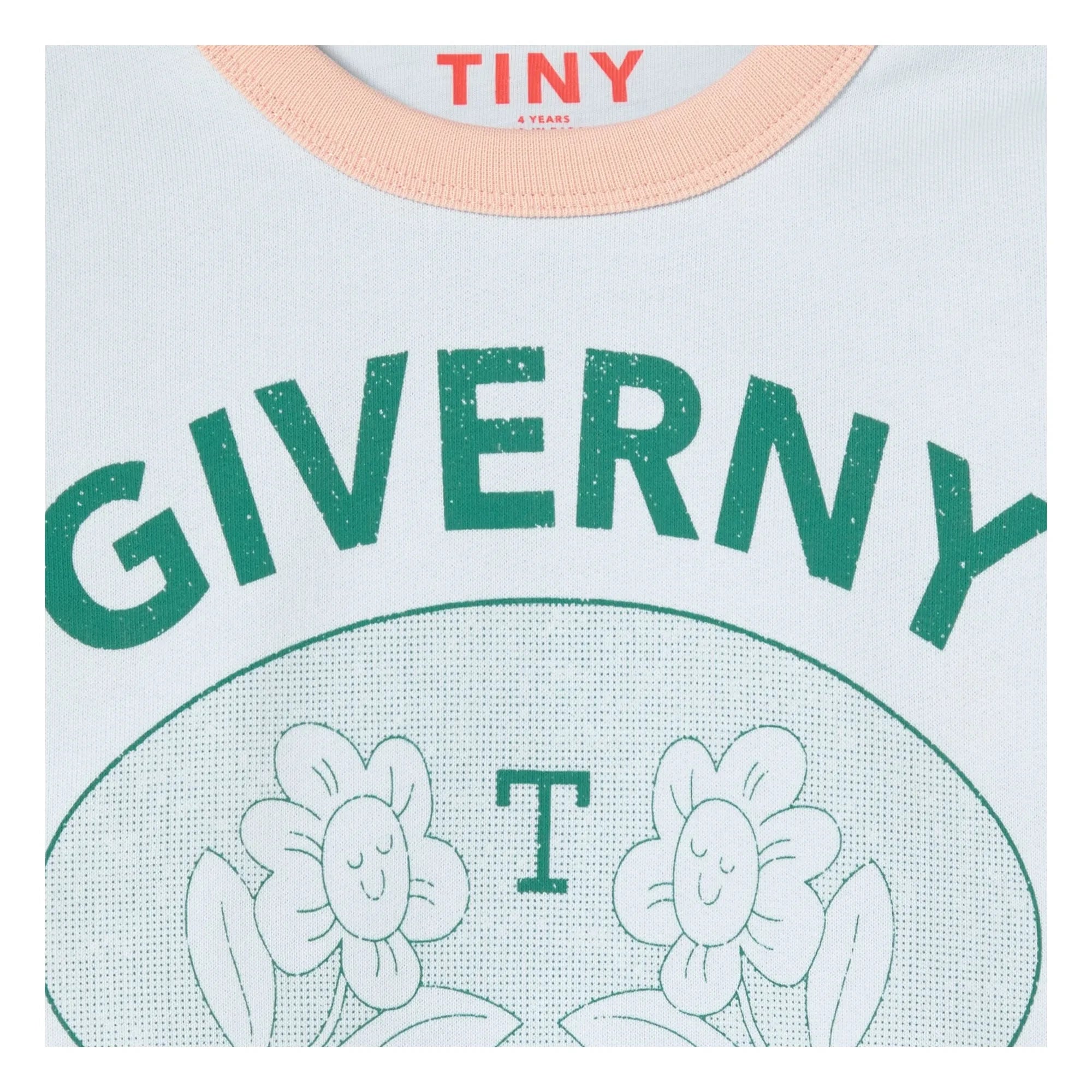 Tinycottons - Sweat Giverny The Place To Be Organik pamuk | Açık mavi
