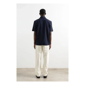 Edmmond Studios - Travis Short Sleeve Shirt | Dark Blue