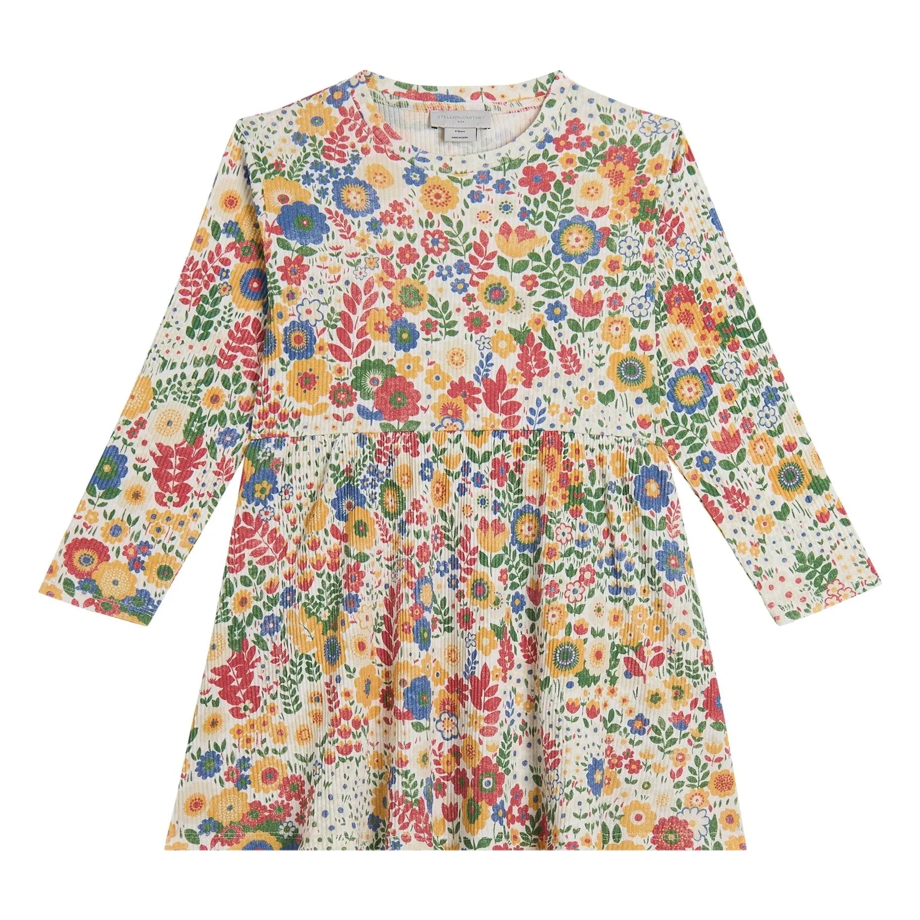 Stella McCartney Kids - Çiçekli elbise | Fildişi