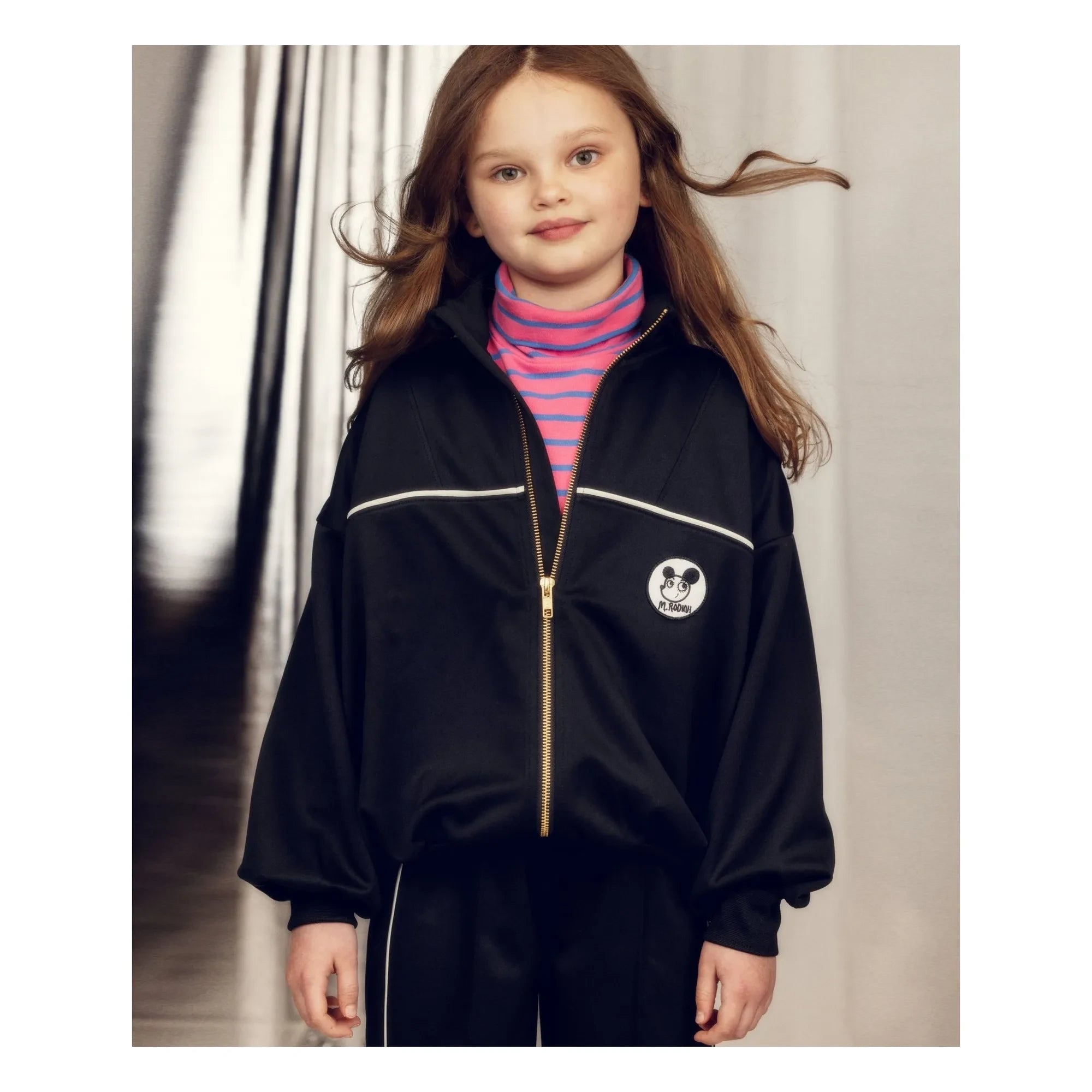 Mini Rodini - Recycled Fiber Fleece Jogging Bottoms | Black