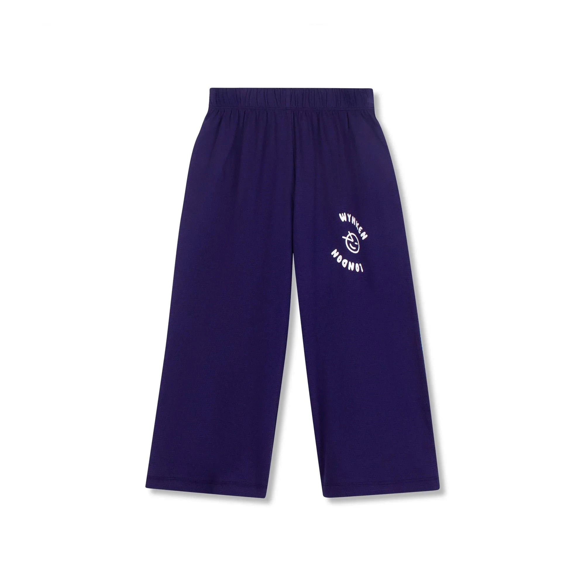 Wynken - Organic Cotton Wide Leg Pants | Navy Blue