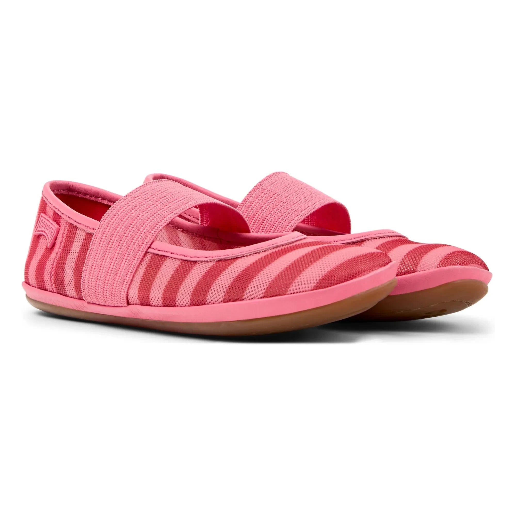 Camper - Striped Right Ballerina Shoes | Pink