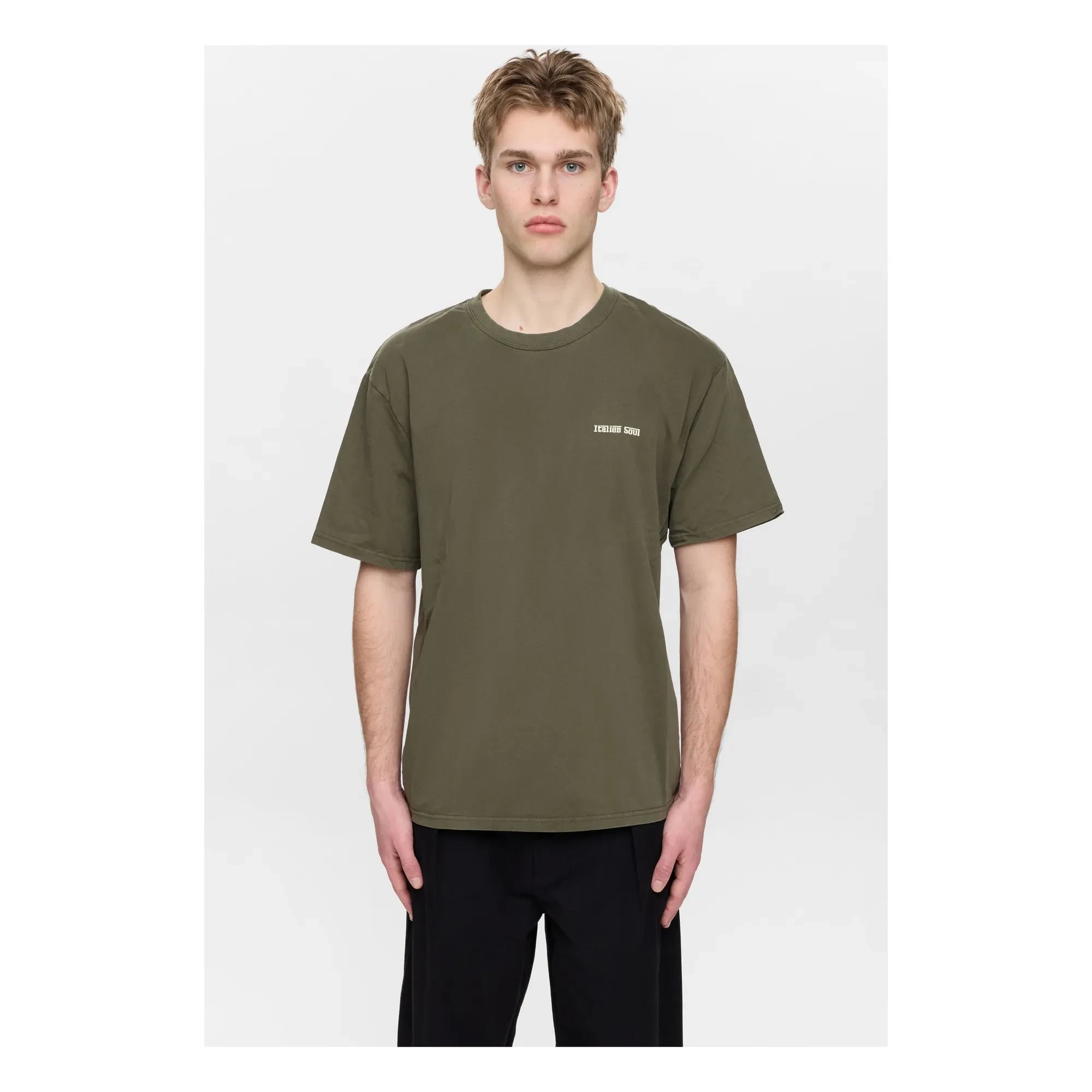 Anerkjendt - Akvillads Italian T-Shirt | Dark Green