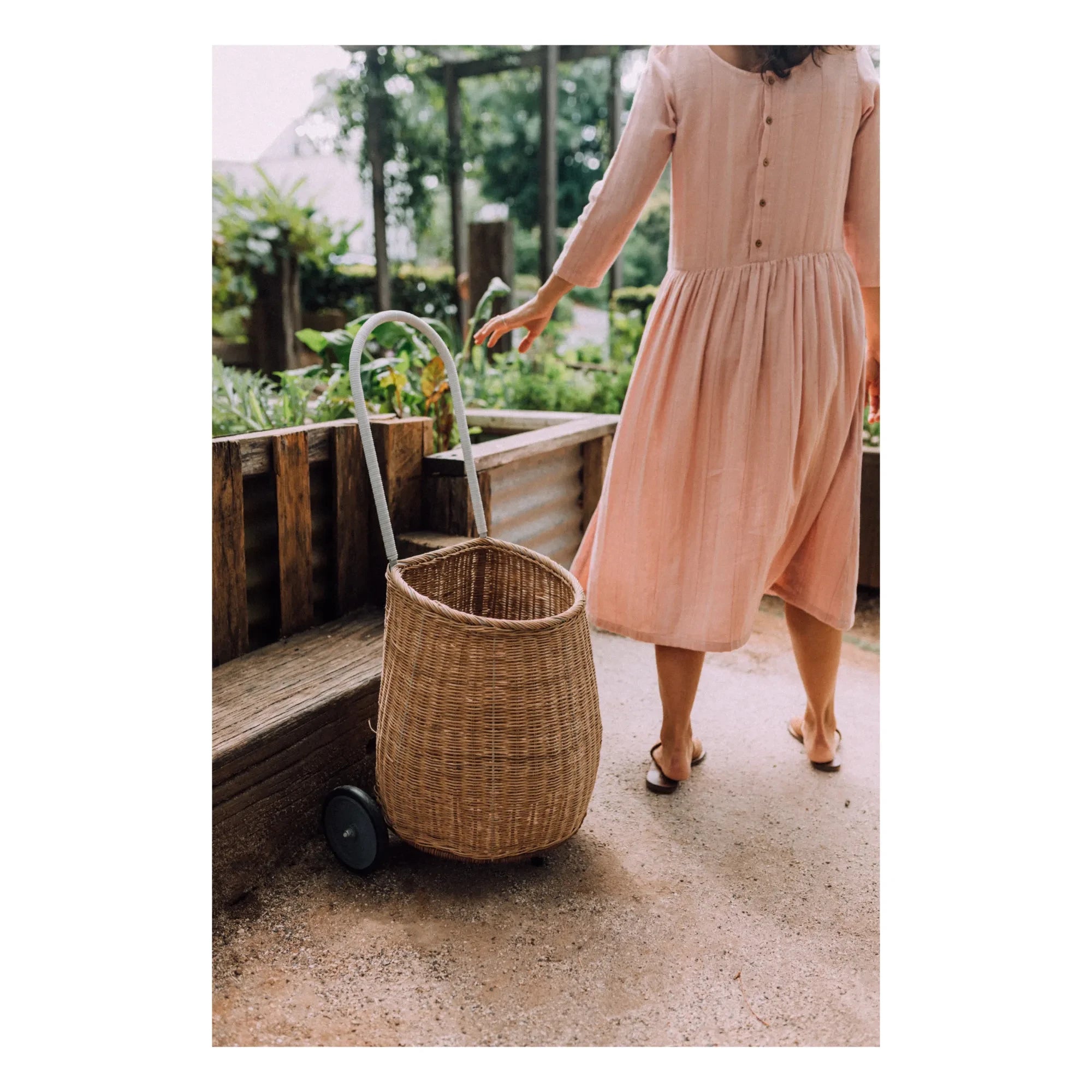 Olli Ella - Wheeled Rattan Child's Basket