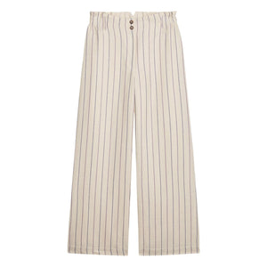 Louise Misha - Abuela Striped Linen and Cotton Pants | Cream