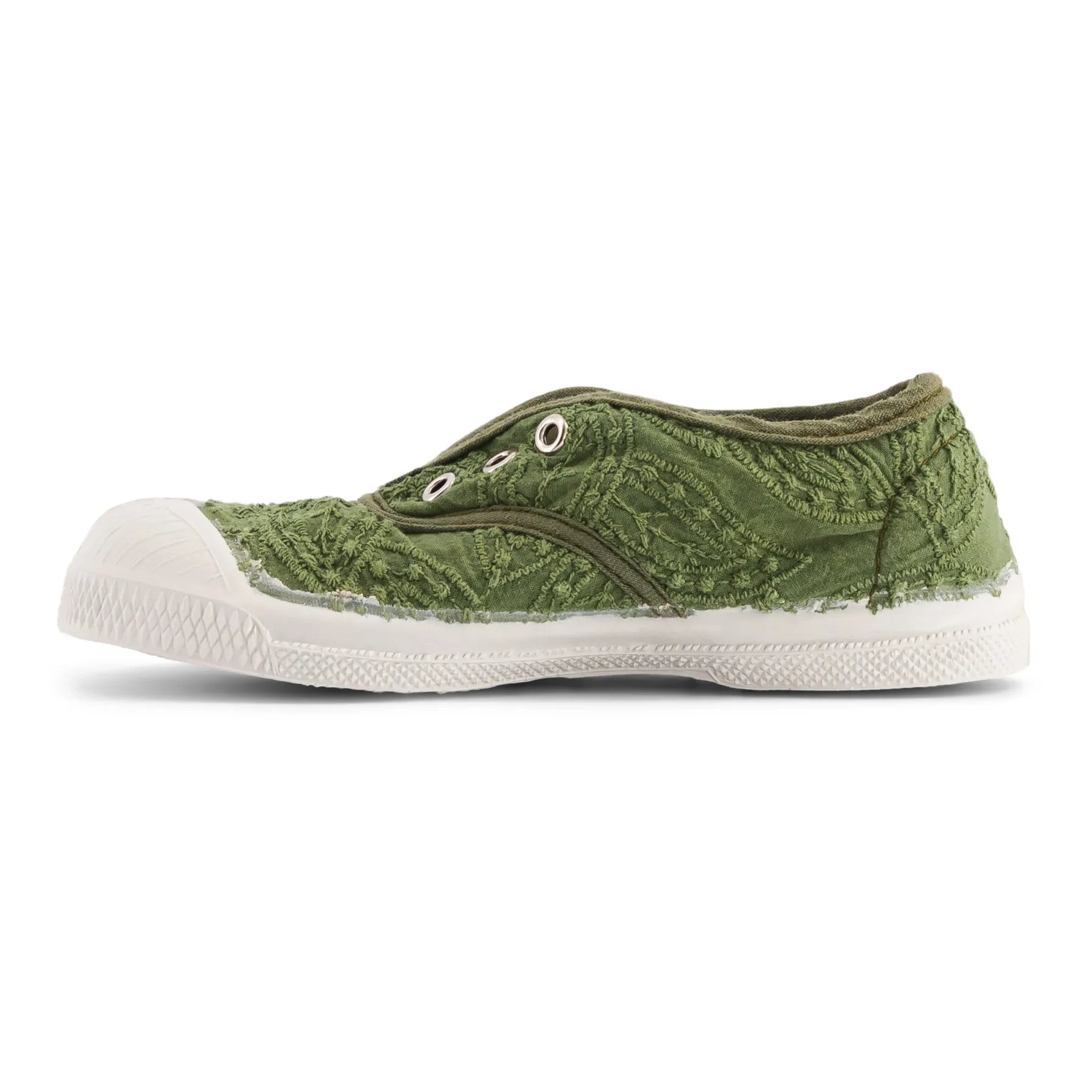Bensimon - Tennis Elly Broderie Anglaise | Haki