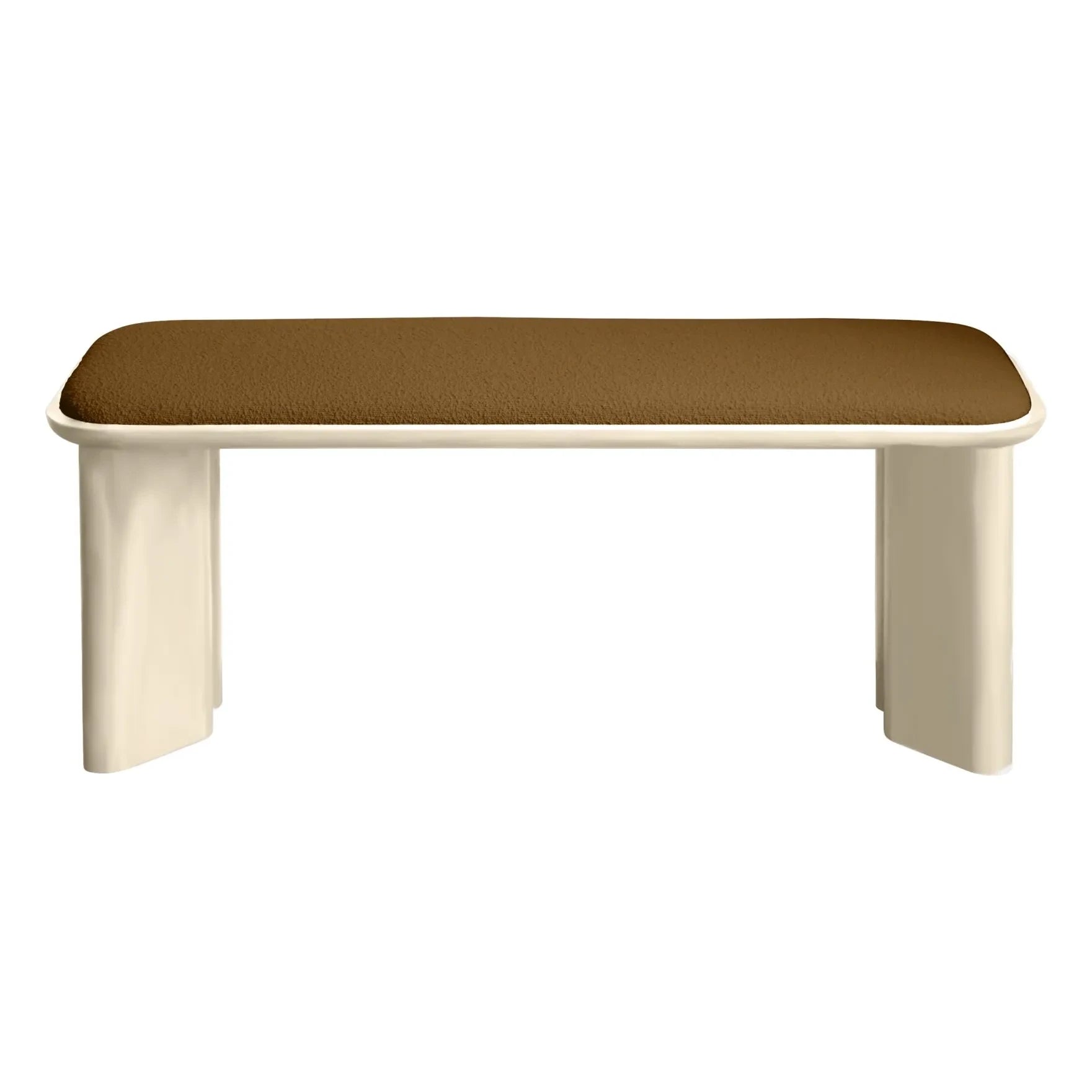 Gabrielle Paris - Lazarus polished wood bench | Cream