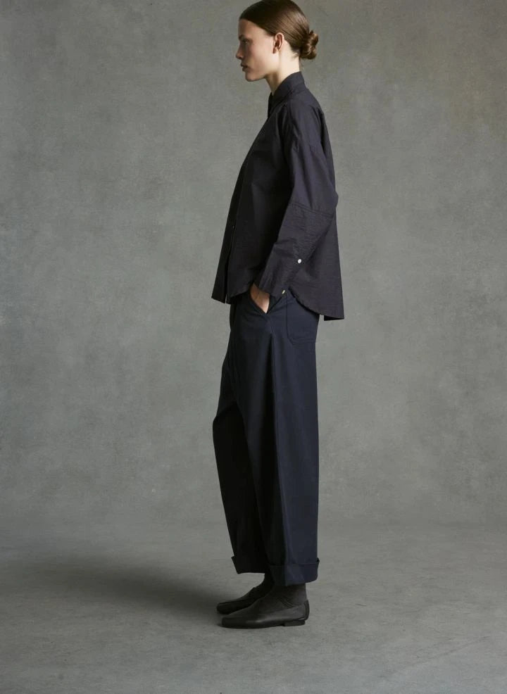 Hod - Mariano Pleated Trousers | Navy