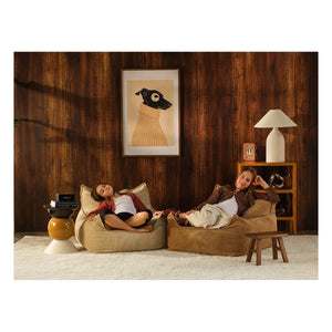 Wigiwama - Teen Ribbed Velvet Club Chair | Brown