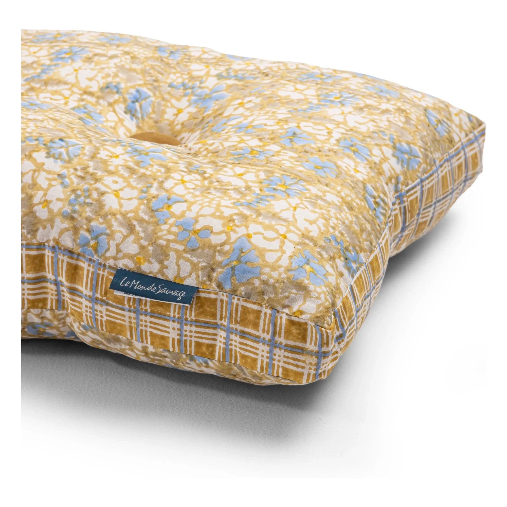 Le Monde Sauvage - Boréal Florence pillow | Yellow