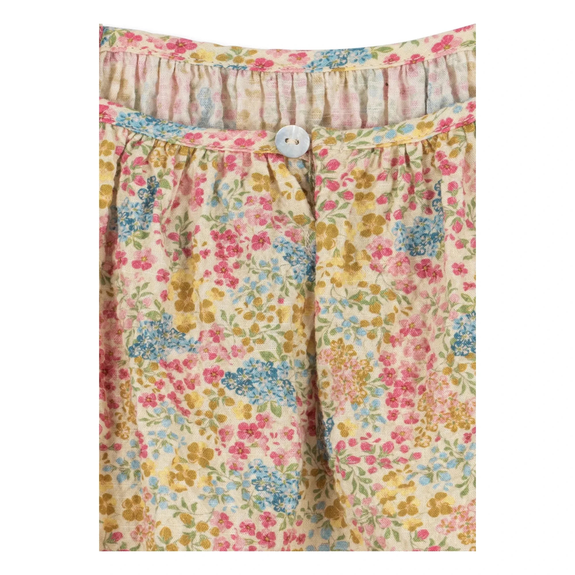Konges Sløjd - Vivian Fleurie Seersucker Organic Cotton Romper | Yellow