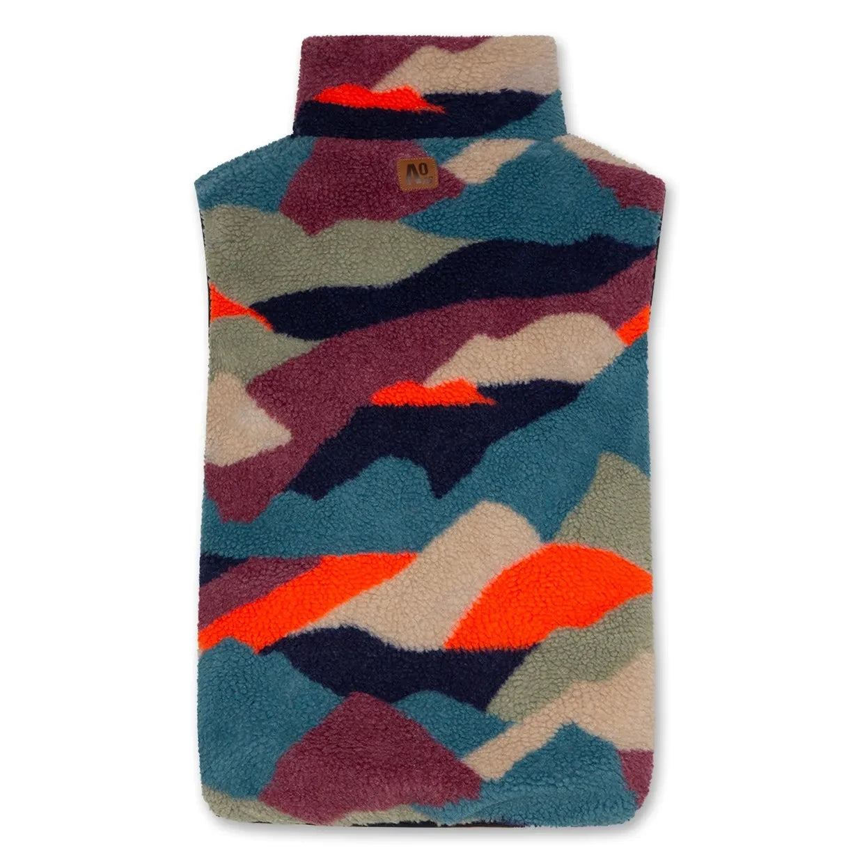 AO76 - Teddy Çift Taraflı Kolsuz Ceket | Mavi
