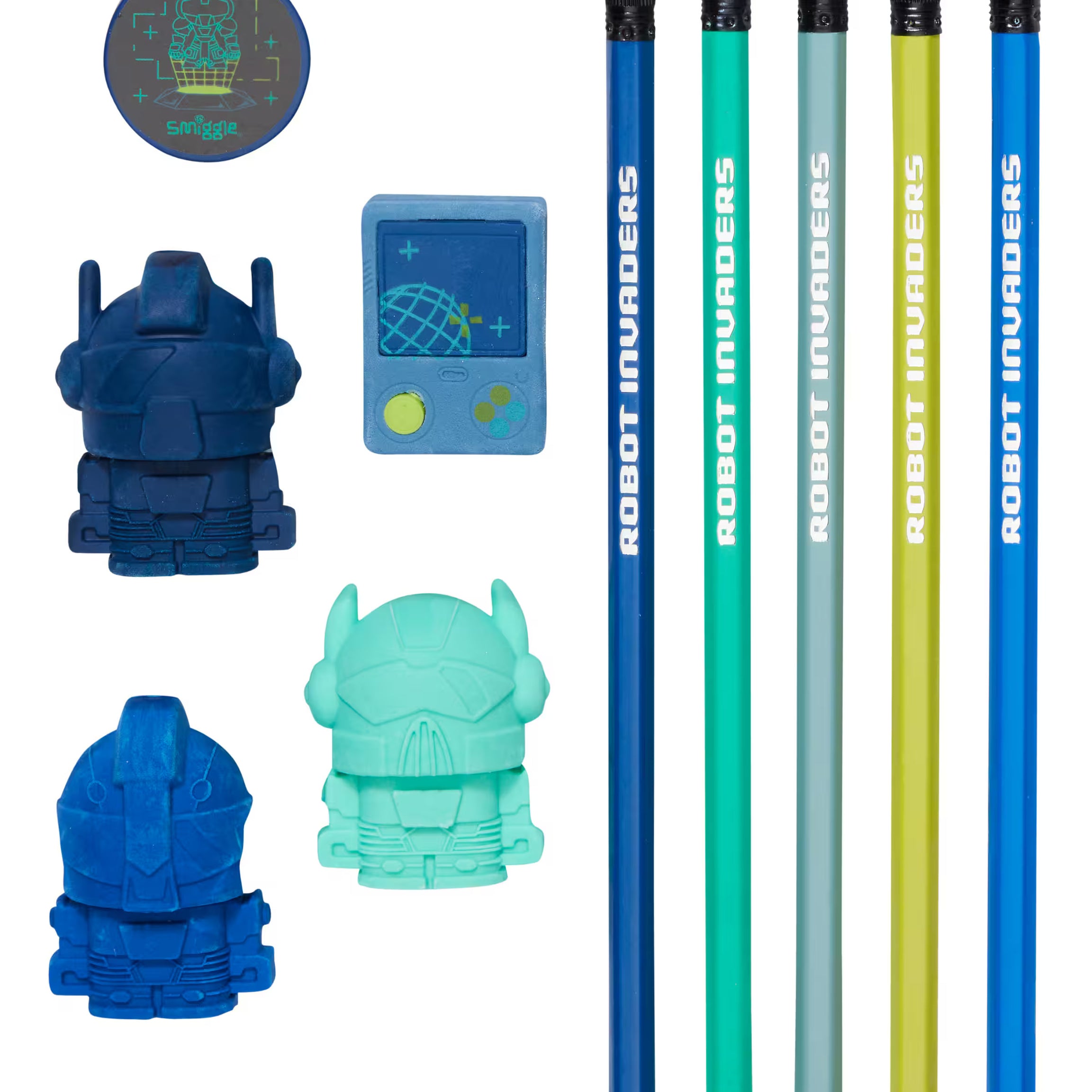 Smiggle - Vision Silgi ve Kalem Seti - Dinossi