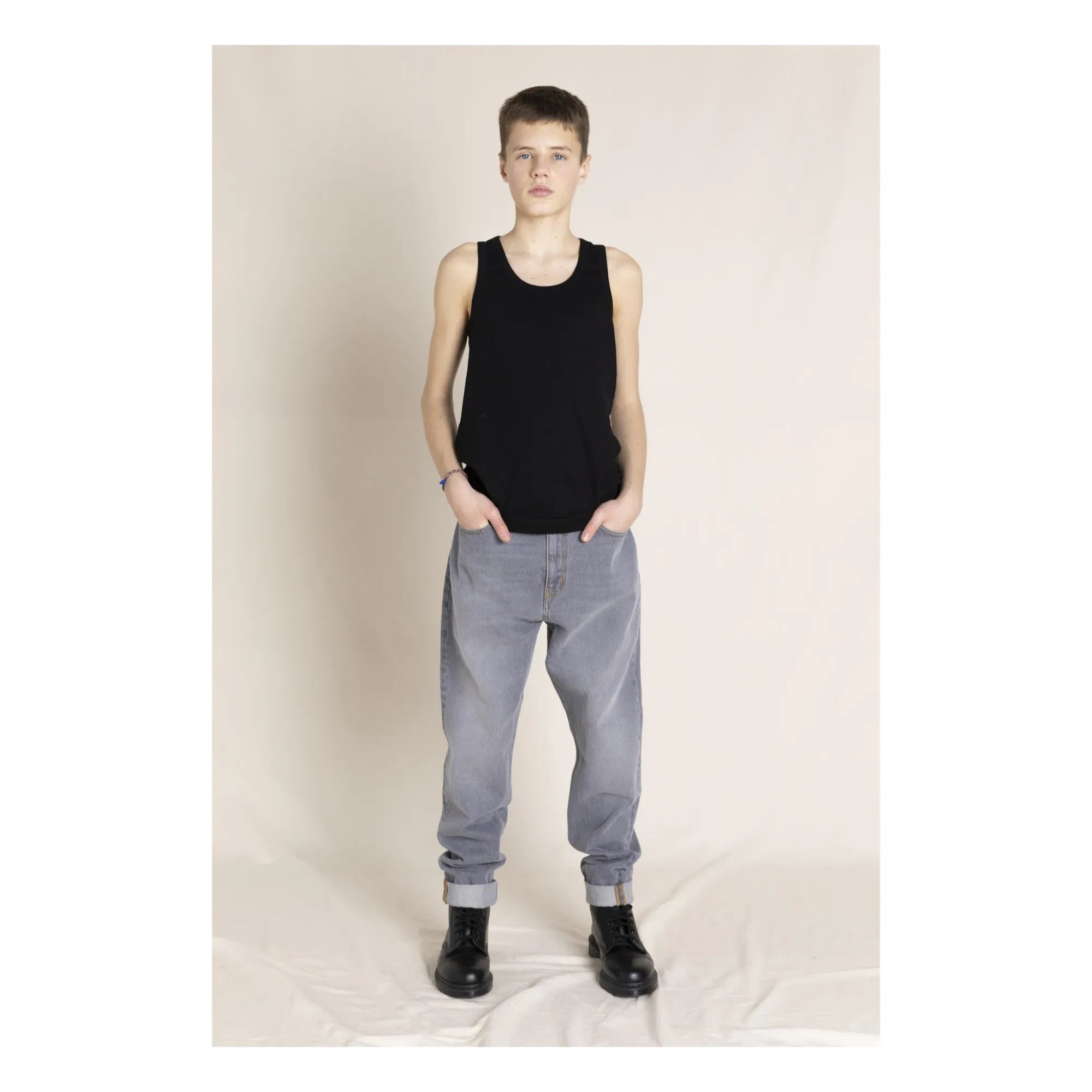 Finger in the nose - Ollibis Baggy Jeans | Gray Denim