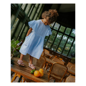 Fliink - Striped Cha Cha Dress | Light Blue