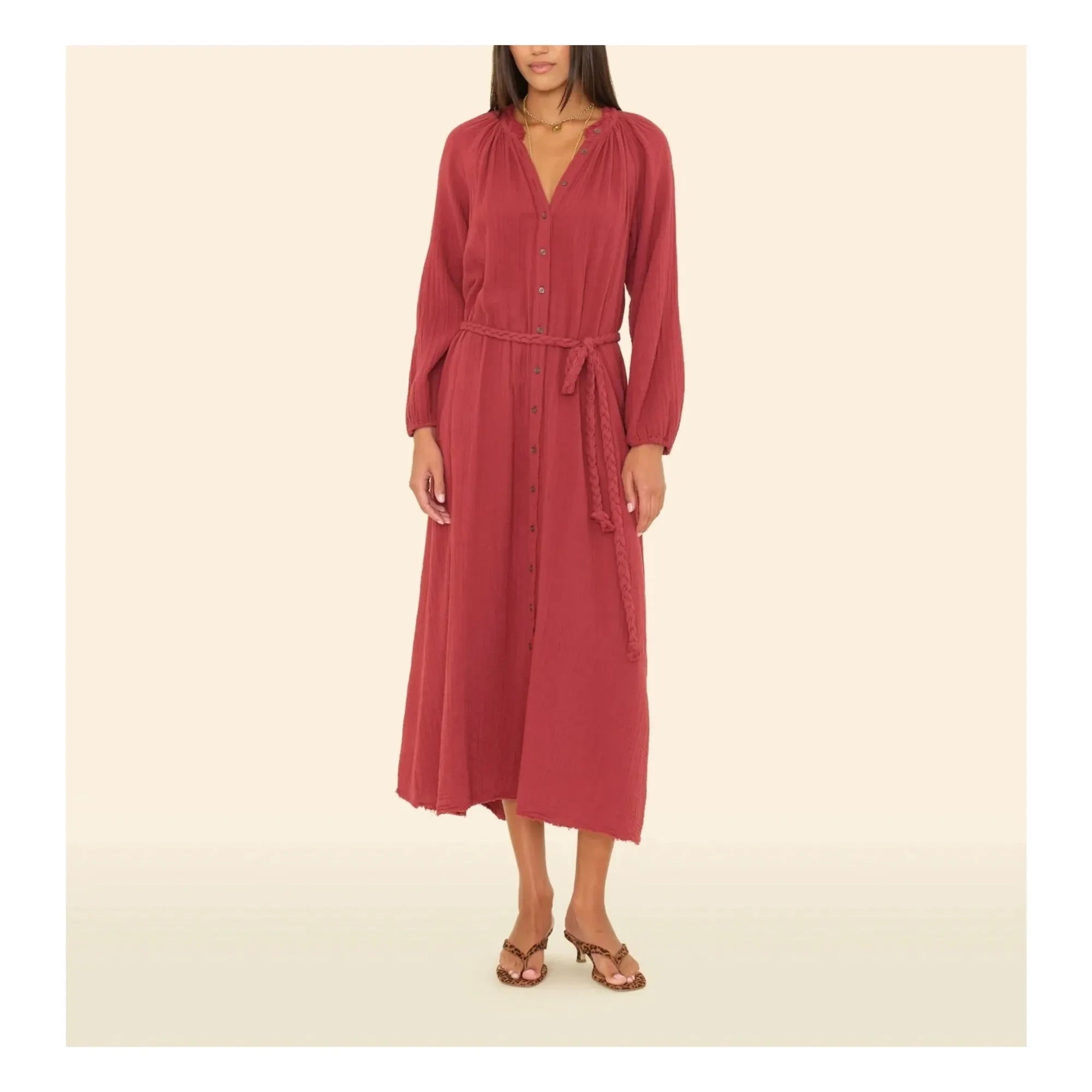 Xirena - Andrea Cotton Gingham Dress | Red