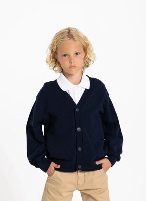 Smallable Kid - Harcourt Organic Cotton Cardigan | Navy